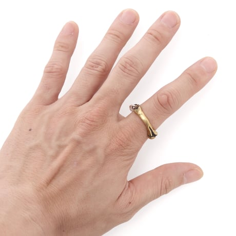 bone chain ring brass