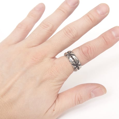 x brain ring silver