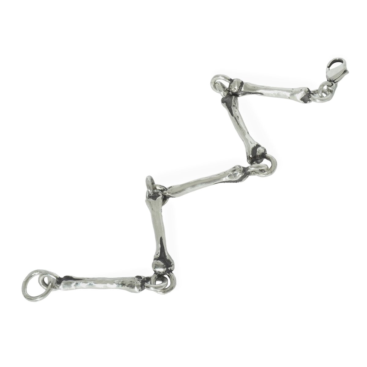 bones bracelet silver | farimu