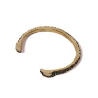 half brain bangle brass