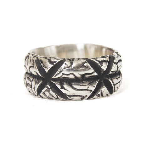 x brain ring silver
