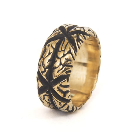x brain ring brass
