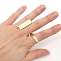 oblong ring brass