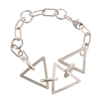 triangle bracelet silver