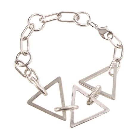 triangle bracelet silver