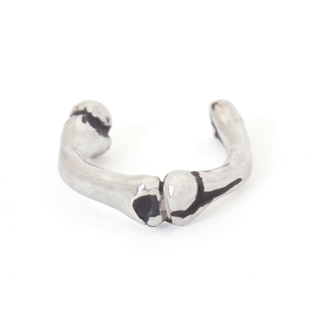 tow bones ring silver