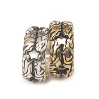 stars brain ring silver