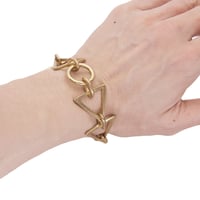 triangle bracelet2 brass