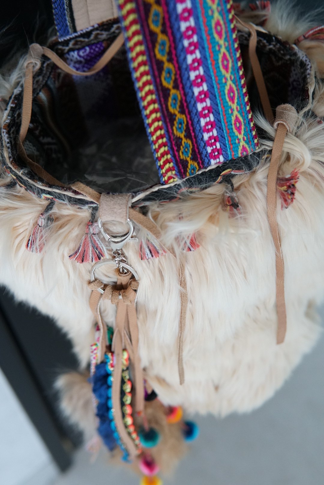 コンリトゥモ　ベビーアルパカファーバッグ alpaca bag_2016_beige | CON RITMO コンリトゥモ