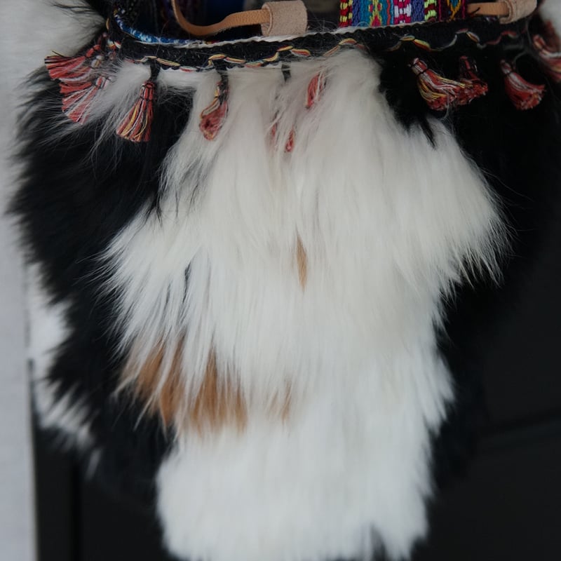 alpaca bag_2016_bucket black＋White mix | CON RI