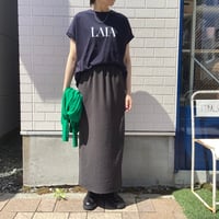 MICA&DEAL  "LAIA"ロゴヘムラウンドT-shir