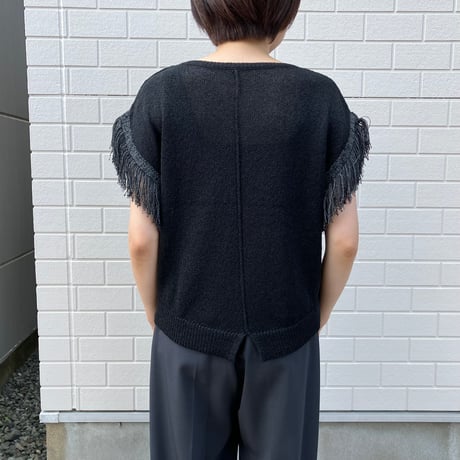 hunch SEQUINED FRINGE-SLEEVE KNIT