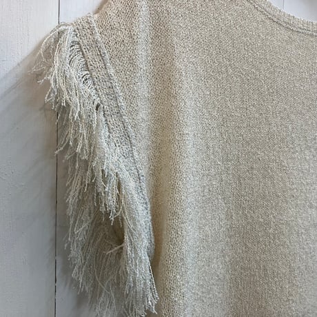 hunch SEQUINED FRINGE-SLEEVE KNIT