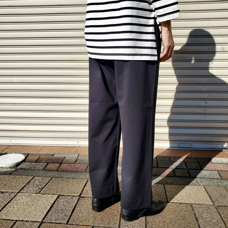 WESTWOOD OUTFITTERS きれいめムジの ロングワイドパンツ | pressé