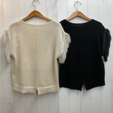 hunch SEQUINED FRINGE-SLEEVE KNIT
