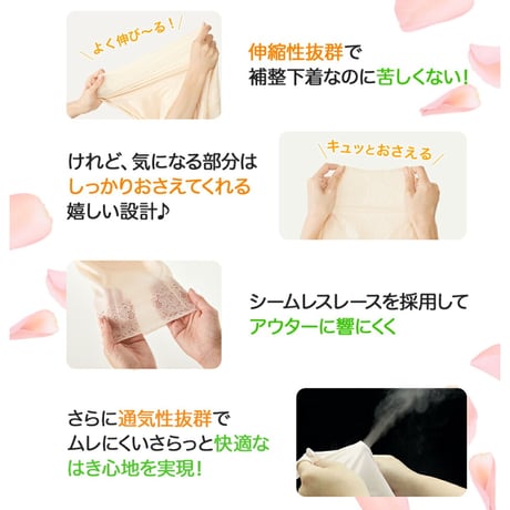 骨盤スリムスタイルショーツ（ロング丈）