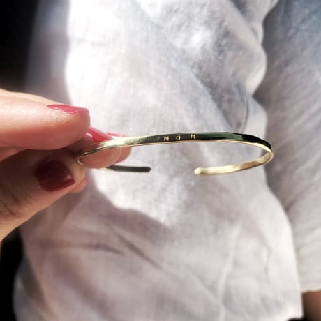 simpleハンドメイド　細いバングル