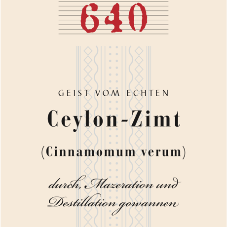 Nr.640  Ceylon Cinnamon from Pfeffersack＆Sohne