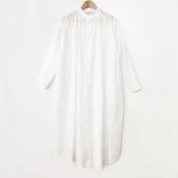 Striped Embroidery Dress / Off White