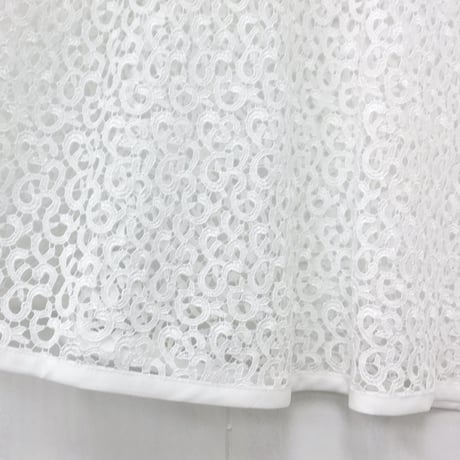 Flared Lace Top / Off White