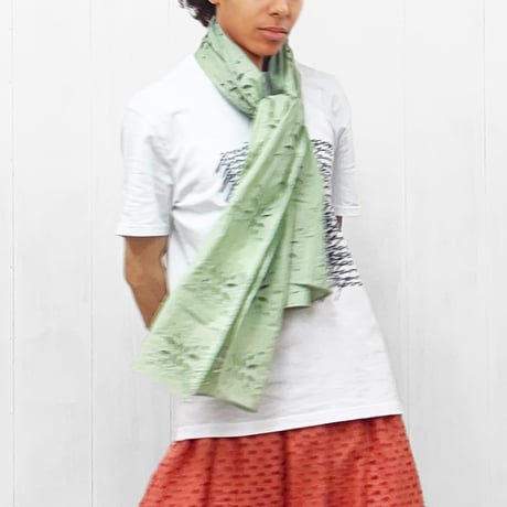 pdJ Light Weight Cotton Shawl / Celadon