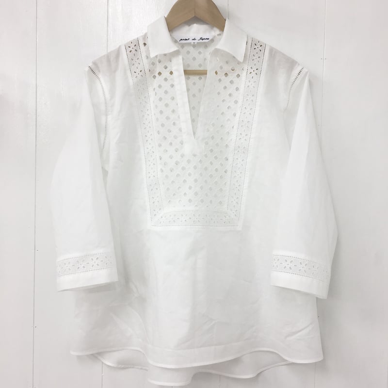 Patched Lace Blouse / Off White | point de Japon
