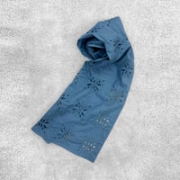 pdJ Light Weight Cotton Shawl / Old Blue