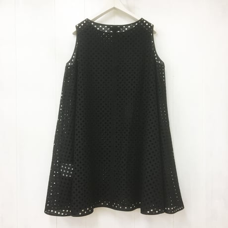 Flared Lace Top / Black
