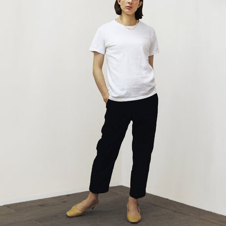 Floral Embroidered Trousers / Black
