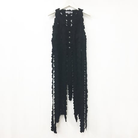 Woven Lace Vest / Black