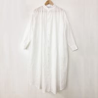 Striped Embroidery Dress / Off White
