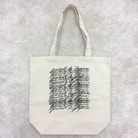 Handwriting Print Canvas Tote / Natural