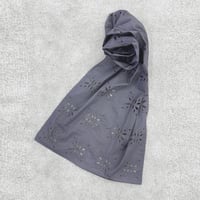 pdJ Light Weight Cotton Shawl / Medium Gray