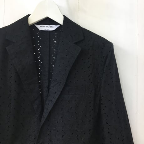 Floral Embroidered Jacket / Black