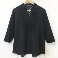 Patched Lace Blouse / Black
