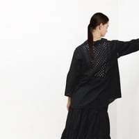 Patched Lace Blouse / Black