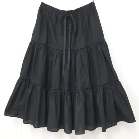 Tiered Skirt / Black