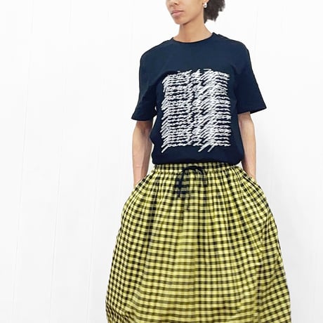 Unisex Printed T-Shirt "Waves" / Black