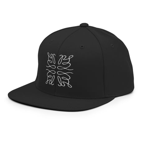 pdJ Snapback Hat "Monogram" / Black