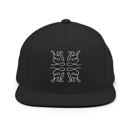 pdJ Snapback Hat "Monogram" / Black
