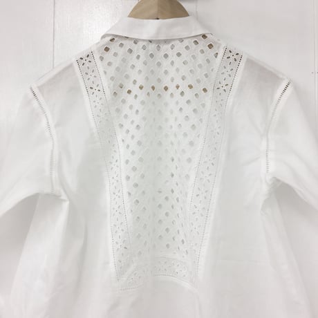 Patched Lace Blouse  / Off White