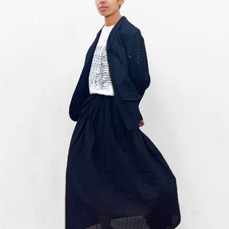 Floral Embroidered Jacket / Black