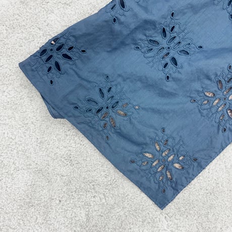pdJ Light Weight Cotton Shawl / Old Blue