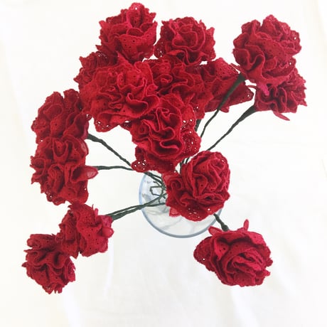 Artificial Flower / Carmine Red