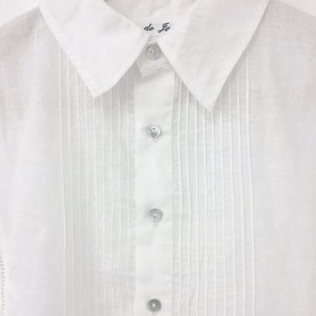 Pintuck Gathered Top / Off White