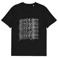 Unisex Printed T-Shirt "Waves" / Black