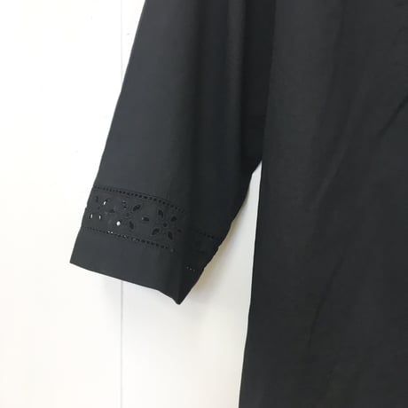 Patched Lace Blouse / Black