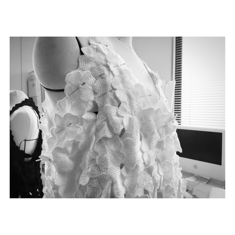 Woven Lace Vest / Black