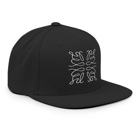 pdJ Snapback Hat "Monogram" / Black
