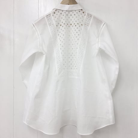 Patched Lace Blouse  / Off White